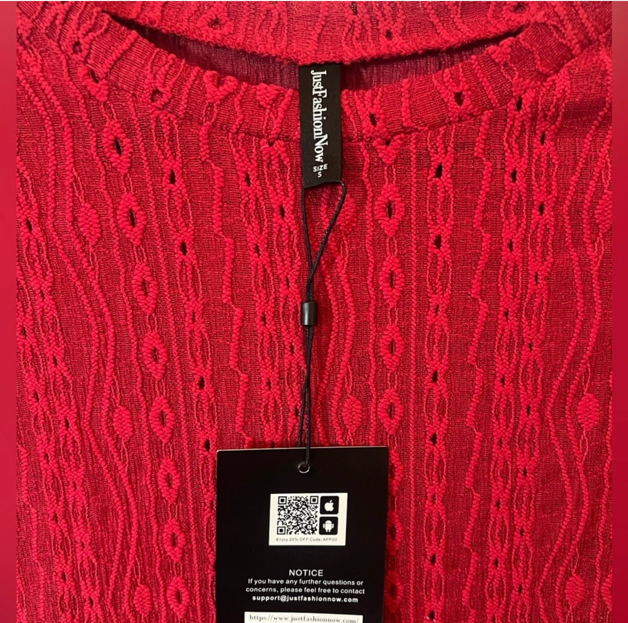 NWT Women's S Red Women's Top